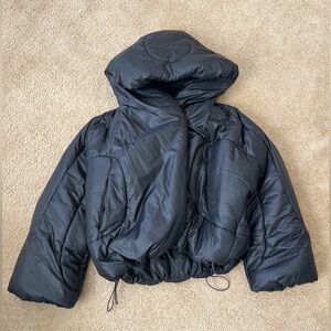 Lululemon Hooded Insulated Wrap Coat - Black - Size 8
